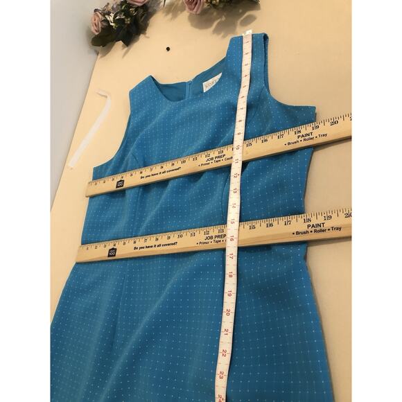 Milla Denim Blue Dress SM Long Sleeve Open Front Snap Button Pocket Minimalist - Picture 9 of 10